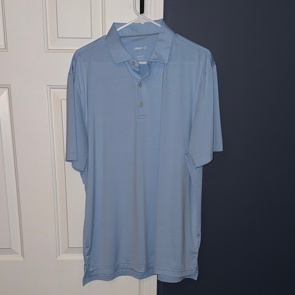 johnnie-O Light Blue Polo Shirt